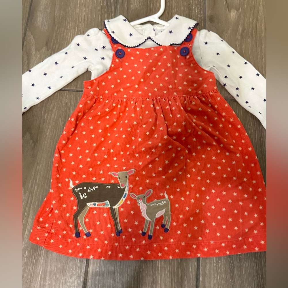 Mini Boden Deer Pinnie